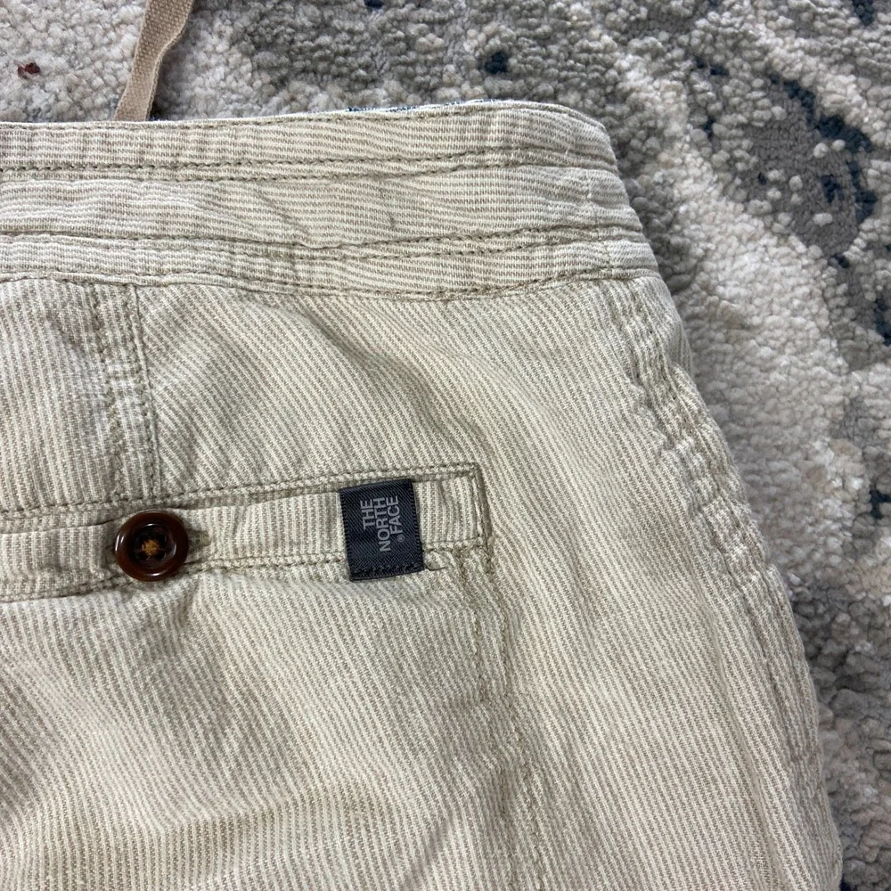 The North Face Pants Womens 2 Beige Corduroy Linen Flared Bootcut Wide Leg - Picture 4 of 10